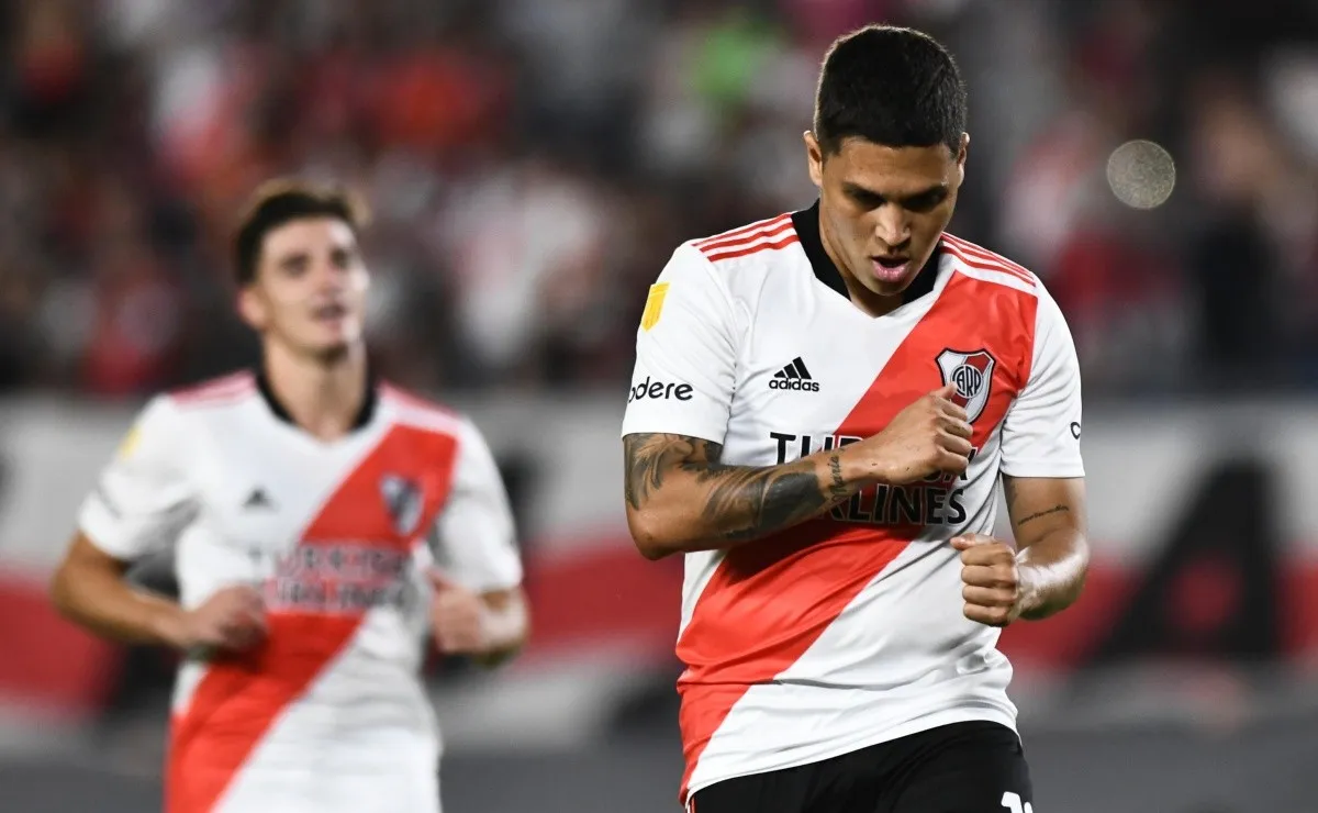 Juanfer marcó su primer gol con la camiseta de River desde que regresó al club.