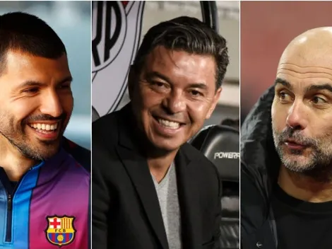 Agüero habló de la admiración de Guardiola por Gallardo