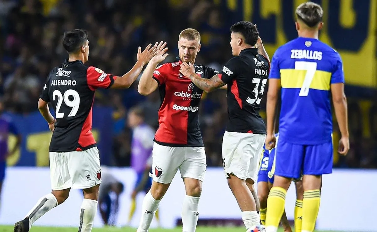 Lucas Beltrán, el ex River que amargó a Boca en el comienzo de la Copa de la Liga y que al terminar el partido recibió mensajes de sus ex compañeros para felicitarlo.