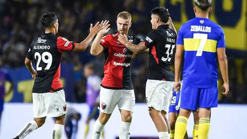 Lucas Beltrán, el ex River que amargó a Boca en el comienzo de la Copa de la Liga y que al terminar el partido recibió mensajes de sus ex compañeros para felicitarlo.