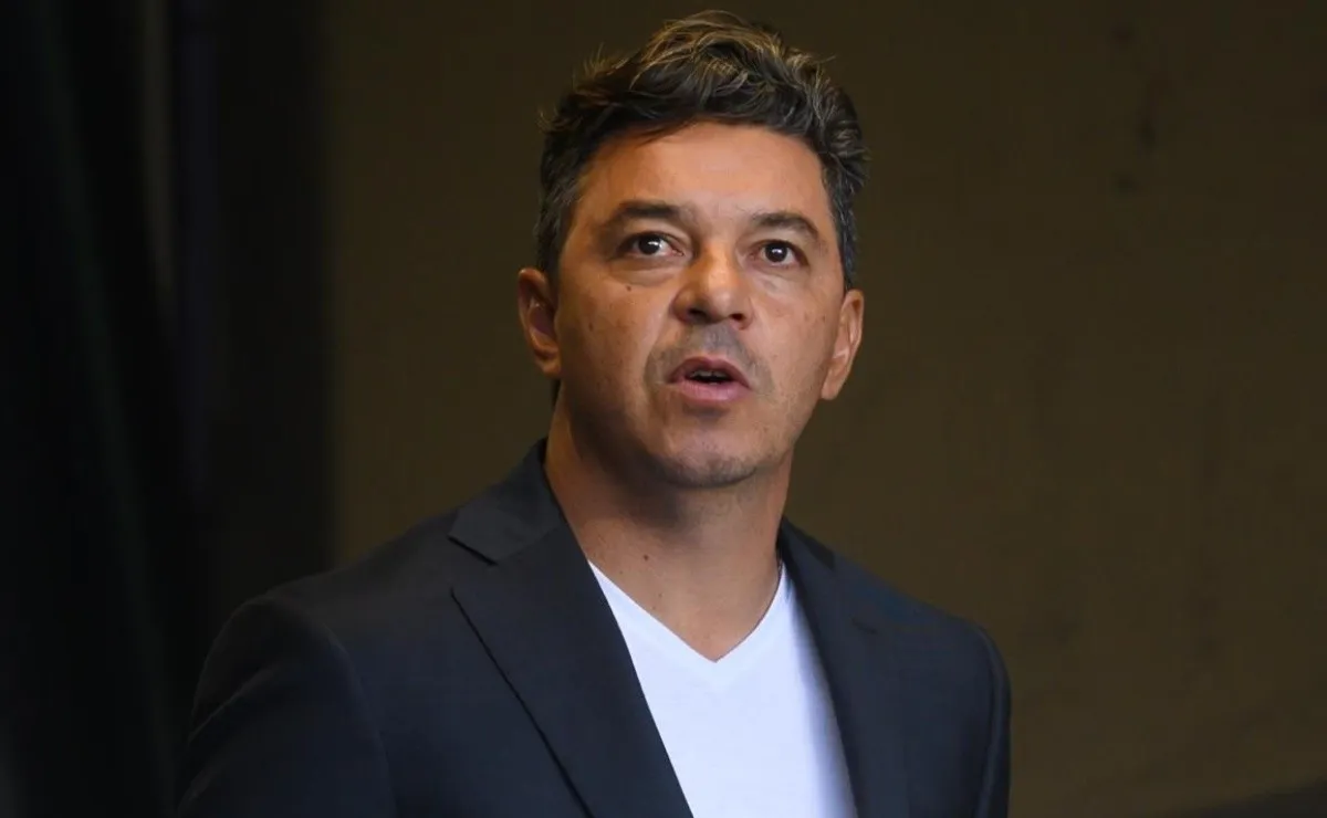 Marcelo Gallardo durante el amistoso contra Vélez del último sábado.