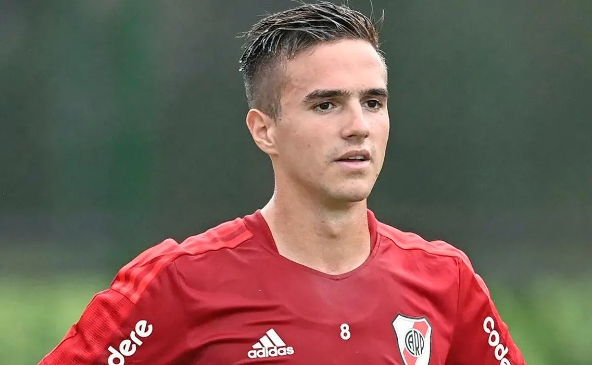 Agustín Palavecino se entrenó de manera diferenciada.