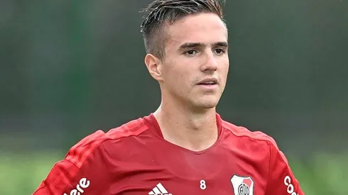 Agustín Palavecino se entrenó de manera diferenciada.