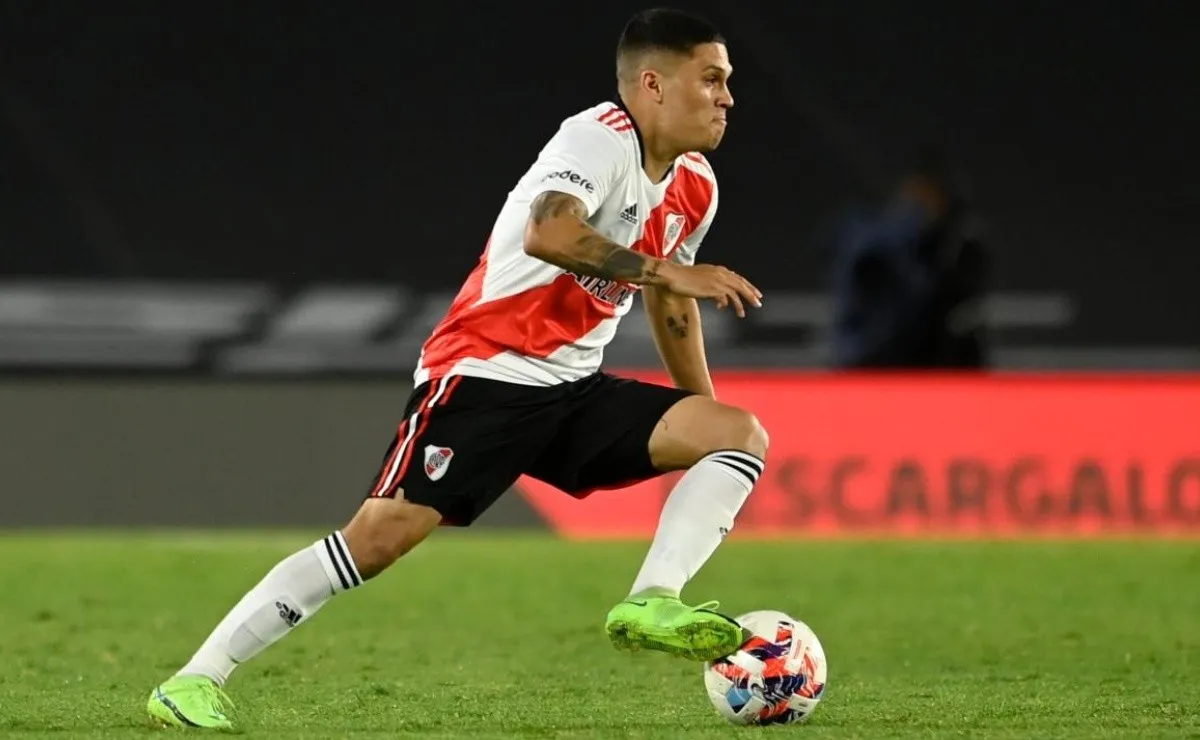 Juan Fernando Quintero volvió a vestir la camiseta de River.