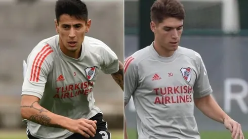 Fabrizio Angileri y Benjamín Rollheiser se entrenan diferenciados en River.