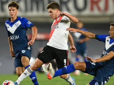River jugó un partidazo con un Juanfer brillante e igualó con Vélez