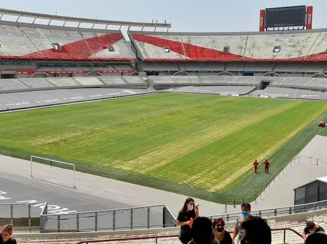 El césped del Monumental no estará al 100% para los amistosos