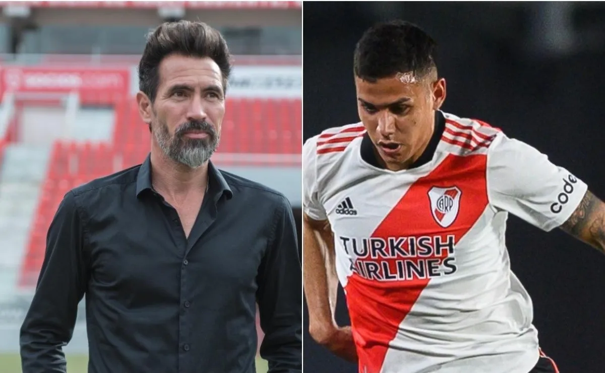Eduardo Domínguez habló de la chance de contar con Alex Vigo.
