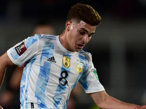 Scaloni dejó a Julián Álvarez en el banco