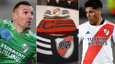 Franco Armani y Enzo Pérez, dos candidatos para quedarse con la cinta de capitán de River, la que dejó vacante Leonardo Ponzio tras su retiro.