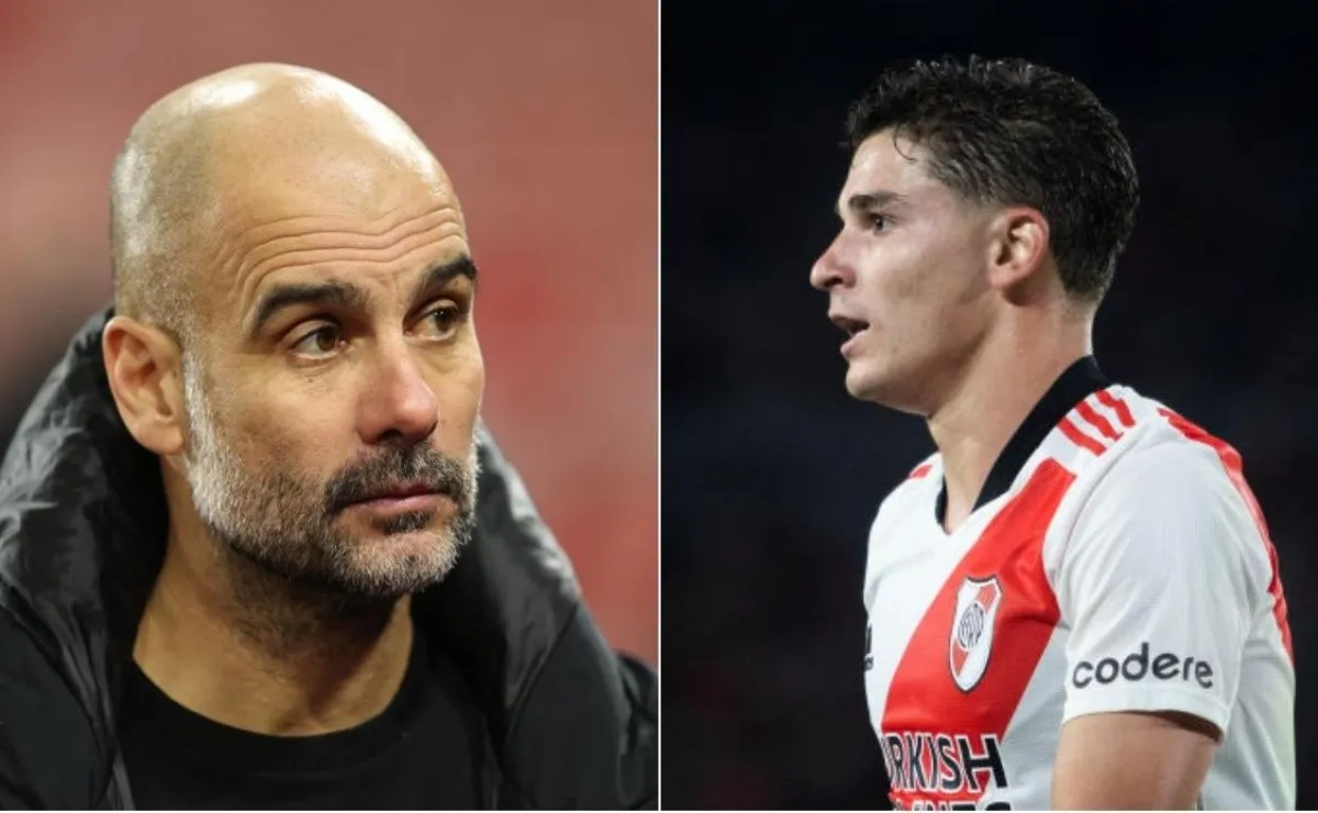 Pep Guardiola esquivó las preguntas sobre el interés por Julián Álvarez