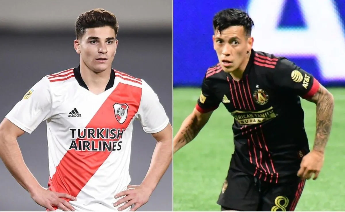Julián Álvarez y Esequiel Barco podrían volver a ser compañeros, en esta oportunidad jugarían juntos el primer semestre de 2022 en River.