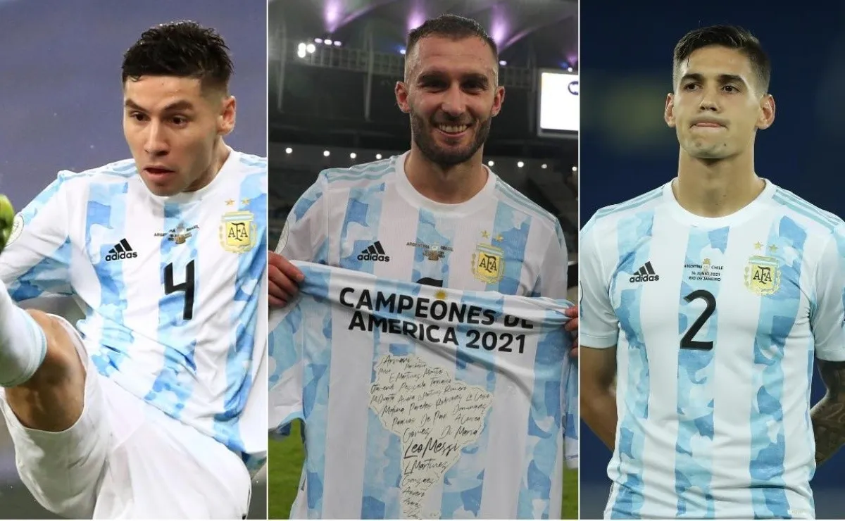 Gonzalo Montiel, Germán Pezzella y Lucas Martínez Quarta, orgullo de la cantera de River que fueron convocados a la Selección.
