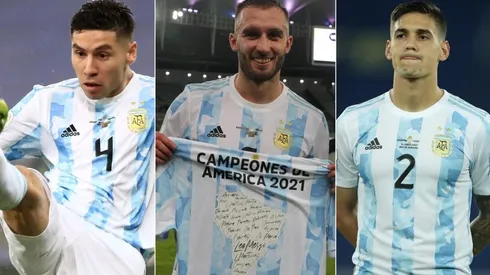 Gonzalo Montiel, Germán Pezzella y Lucas Martínez Quarta, orgullo de la cantera de River que fueron convocados a la Selección.