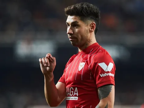 El gesto de Montiel con un hincha de River en Valencia