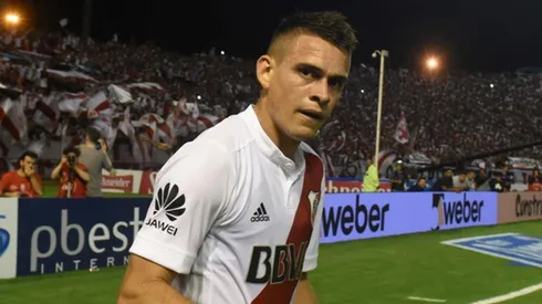 Rafael Santos Borré, el autor del único gol de la noche ante Boca en Mar del Plata.
