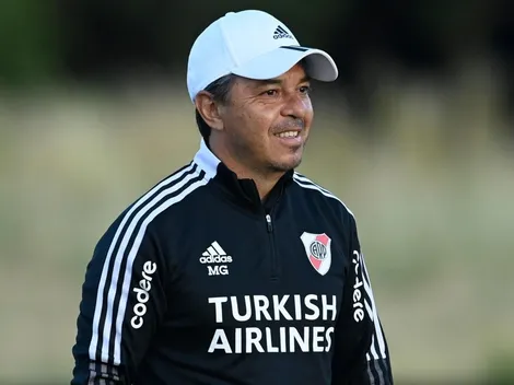 Gallardo empezó su cumpleaños con los hinchas