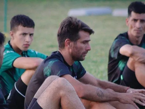Como uno más: Ponzio se entrena en el equipo de su pueblo