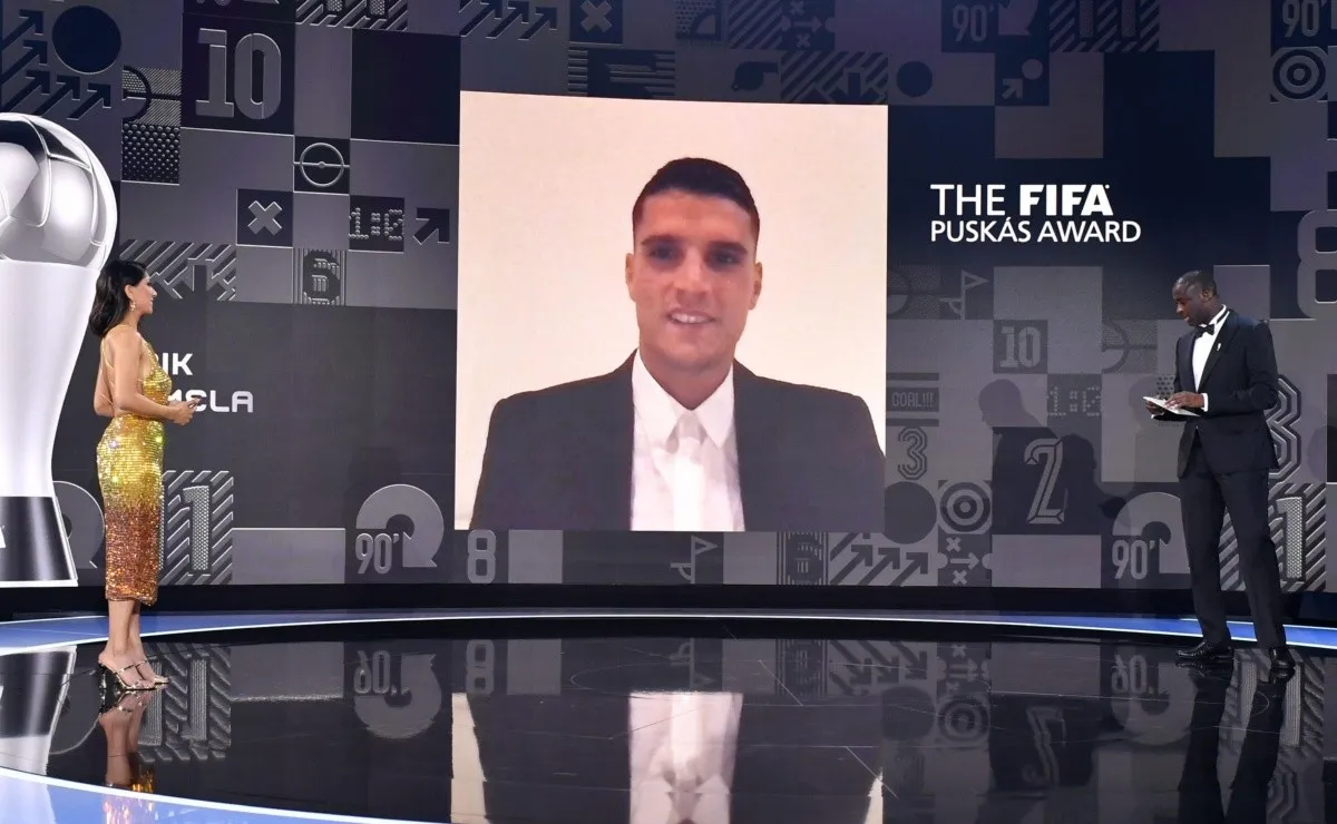 Erik Lamela habló tras quedarse con el Premio FIFA Puskas 2021.