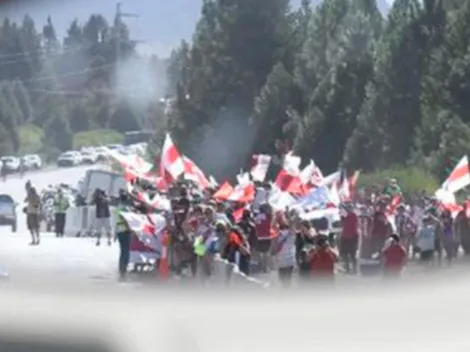 River fue recibido en San Martín de los Andes a puro color