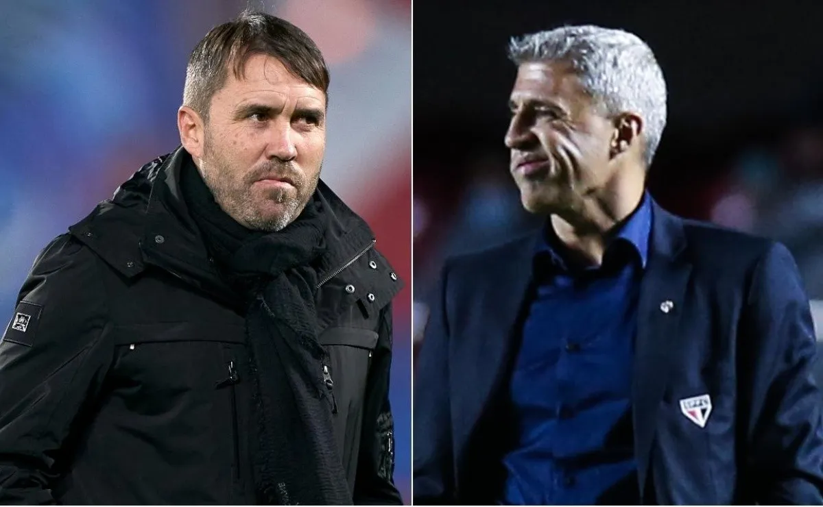 Eduardo Coudet y Hernán Crespo, los dos ex futbolistas de River que suenan para dirigir a Nacho Fernández en el Atlético Mineiro.