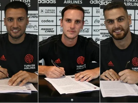 Mammana, Pochettino y González Pirez firmaron sus contratos