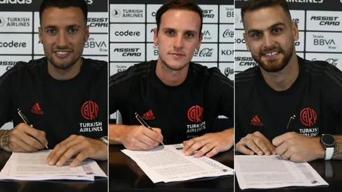 Mammana, Pochettino y González Pirez firmaron sus contratos con el Más Grande.