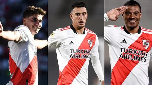 Julián Álvarez, Matías Suárez y Nicolás De La Cruz, en el podio de los 10 mejores goles de River en 2021.