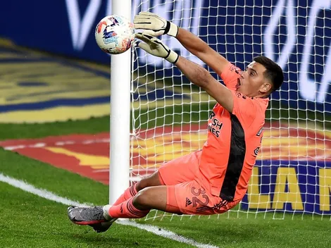 La bronca de Leo Díaz cuando le atajó el penal a Cardona