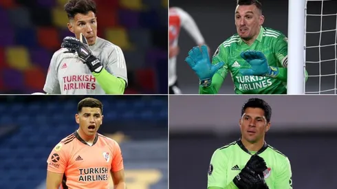 Enrique Bologna, Franco Armani, Leo Díaz y Enzo Pérez fueron los arqueros del 2021.