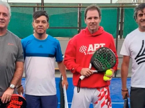 El video de Gallardo jugando al pádel