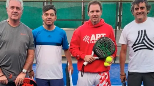 Matías Patanían, Marcelo Gallardo, Jorge Brito y Enzo Francescoli.