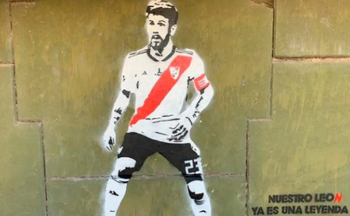 El mural de Leonardo Ponzio en el Puente Labruna a escasos metros del Monumental, el ídolo de River le puso punto final a su carrera y ya recibió su primer homenaje.