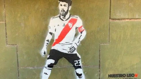 El mural de Leonardo Ponzio en el Puente Labruna a escasos metros del Monumental, el ídolo de River le puso punto final a su carrera y ya recibió su primer homenaje.