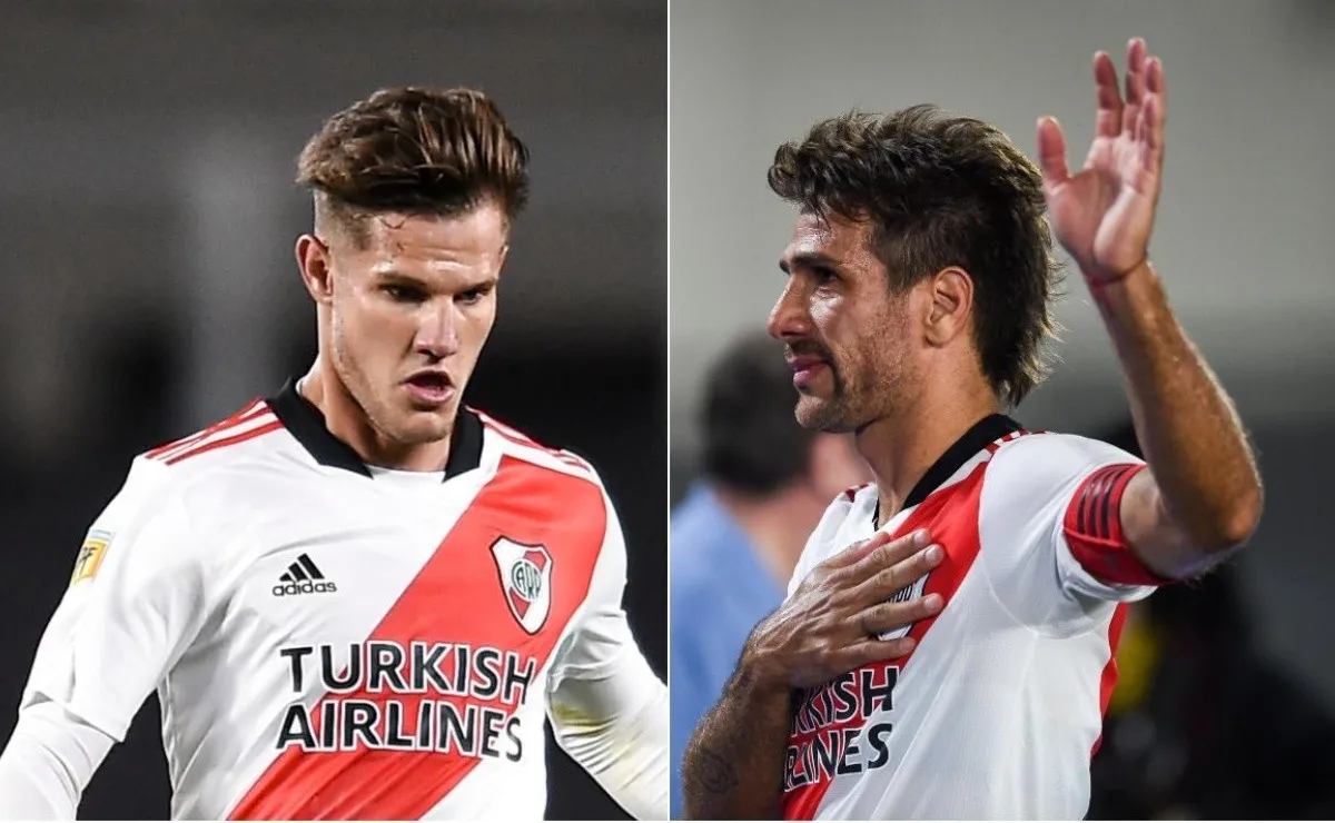 Bruno Zuculini y Leonardo Ponzio pelean por meterse en el equipo titular de River para enfrentar a Colón por el Trofeo de Campeones que se jugará el próximo sábado.