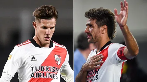 Bruno Zuculini y Leonardo Ponzio pelean por meterse en el equipo titular de River para enfrentar a Colón por el Trofeo de Campeones que se jugará el próximo sábado.