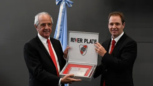 Rodolfo D'Onofrio, presidente saliente, y Jorge Brito, presidente electo.