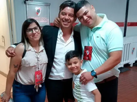 Gallardo y un reencuentro muy especial en el Monumental