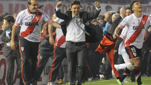 River era campeón de la Copa Sudamericana ante Atlético Nacional hace siete años.