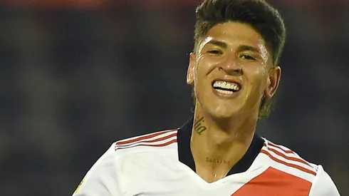 Jorge Carrascal y un guiño muy especial para los hinchas de River a pocos días de cumplirse un nuevo aniversario de la obtención de la Copa Libertadores 2018 ante Boca.