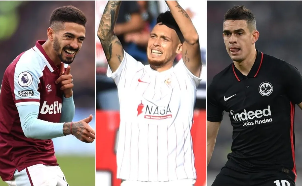 Manuel Lanzini, Lucas Ocampos y Rafael Borré convirtieron en sus clubes.