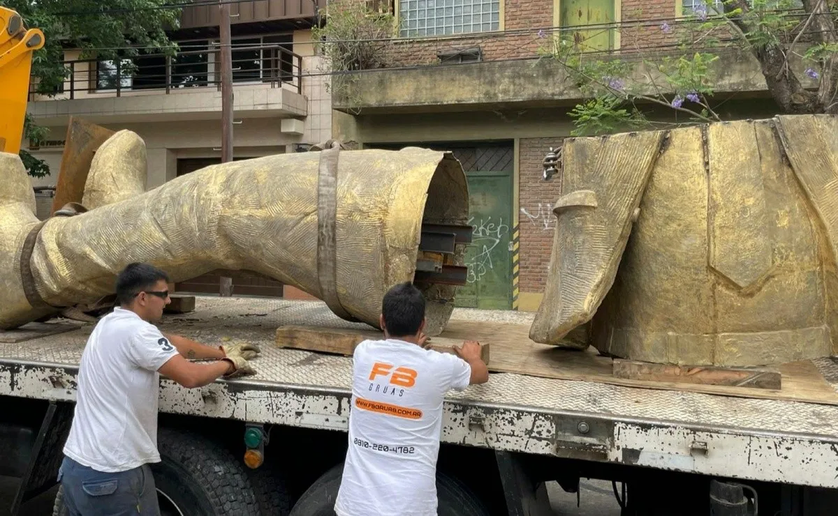 Empezó la recta final para la inauguración de la estatua del Muñe.
