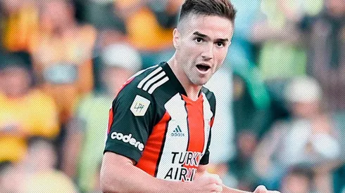 Agustín Palavecino lleva cinco goles en River y todos fueron dignos de destacar.