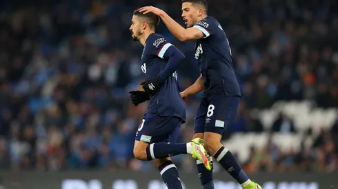 Manuel Lanzini le hizo un golazo al Manchester City. Su equipo, el West Ham cayó por 2 a 1 ante los de Guardiola.