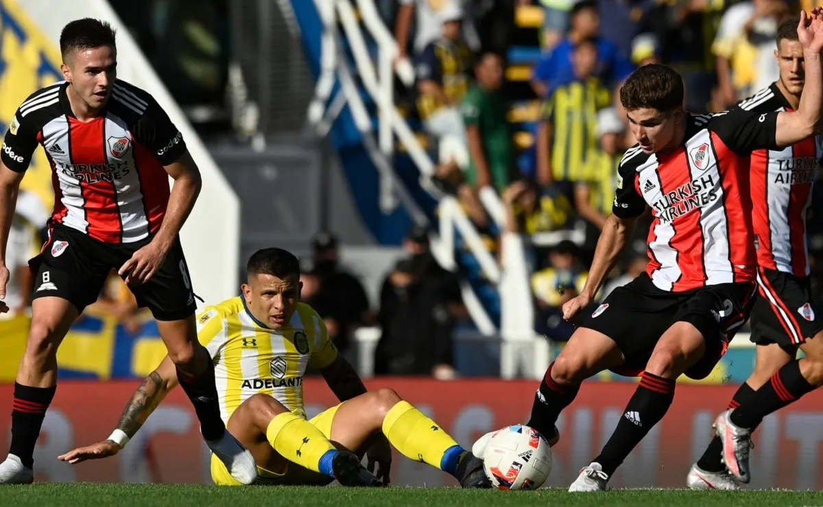 River empató 2 a 2 contra Rosario Central en el Gigante de Arroyito por la fecha 23 de la Liga Profesional y estiró su invicto a 17 partidos.