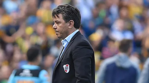 El Muñeco no dio declaraciones tras el partido de River.