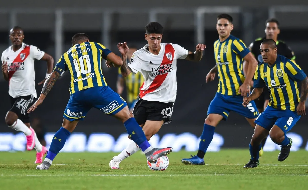 River, flamante campeón de la Liga Profesional, visita a Rosario Central el próximo domingo en el Gigante de Arroyito a partir de las 17 horas.