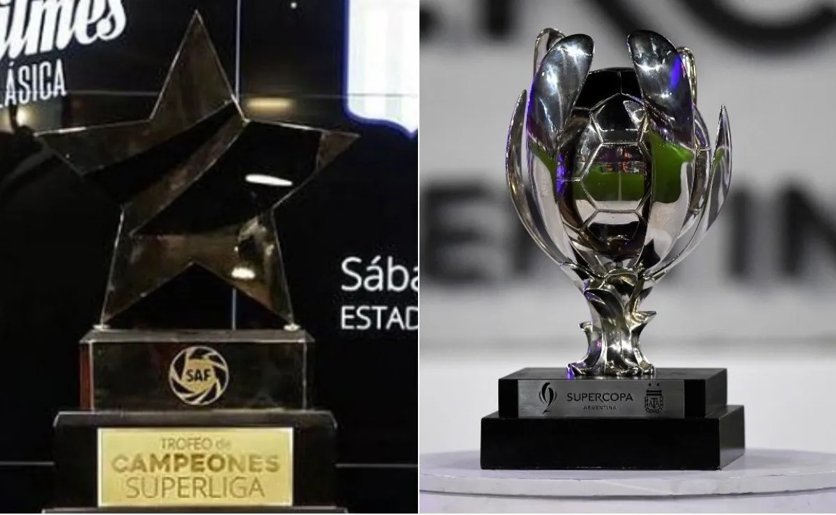El Trofeo de Campeones y la Supercopa Argentina, las dos finales que jugará River por haberse consagrado campeón de la Liga Profesional.