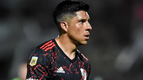 Enzo Pérez salió lesionado ante Platense, el diagnóstico indicó que fue una luxación de codo y los hinchas de River le hicieron llegar su cariño por las redes sociales.