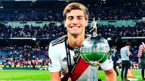 Santiago Sosa con la Copa Libertadores 2018